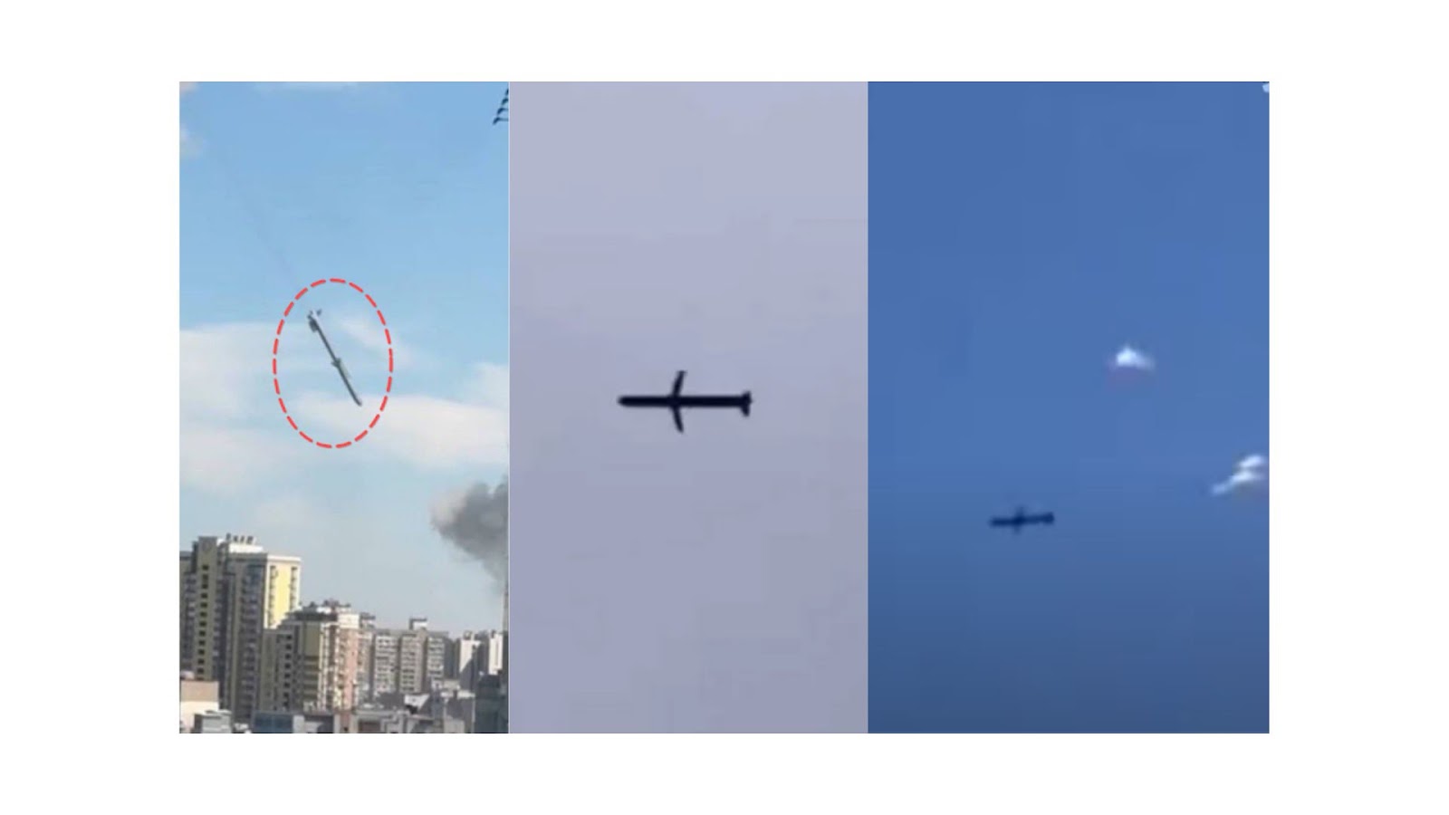 Flight trajectory of the Russian missile.